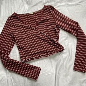 Striped wrap top!